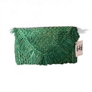NWT green BTB clutch